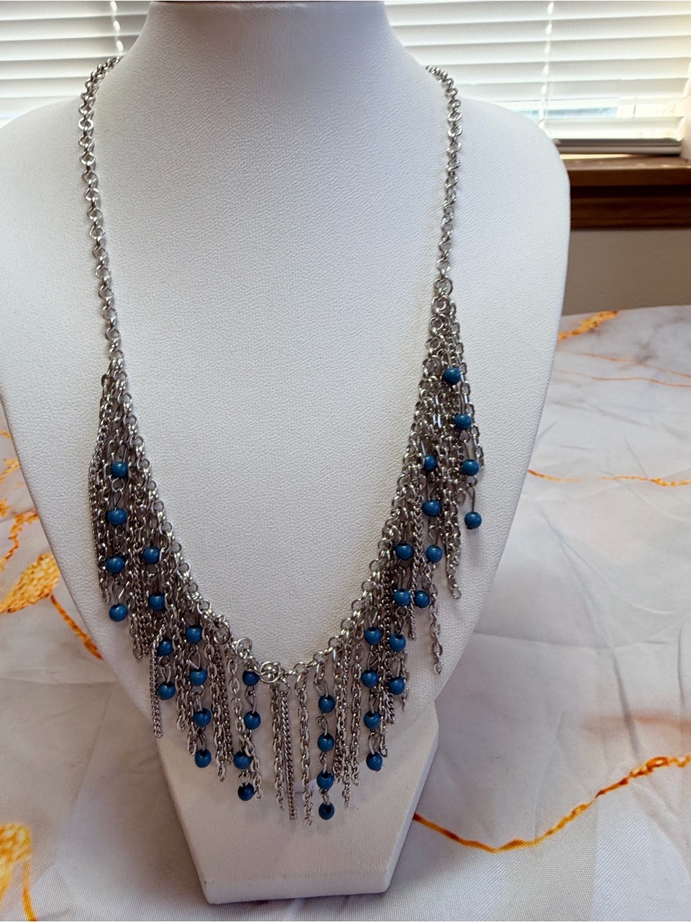Hideaway Blue Necklace and Earring set NWT!